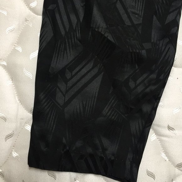 Givenchy Black Ankle Cropped Geometric Pants Shiny Size 32 modern 6 - Picture 5 of 7